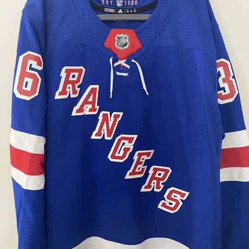 New York Rangers Mats Zuccarello Adult Size 54 Adidas Jersey