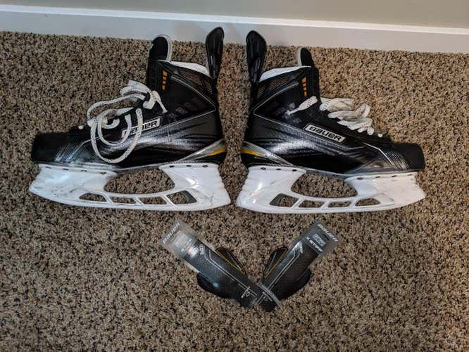 Used Senior Bauer Supreme total one MX3 Hockey Skates Size 10