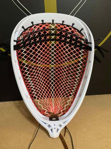 White New Goalie StringKing Strung Mark 2G Head