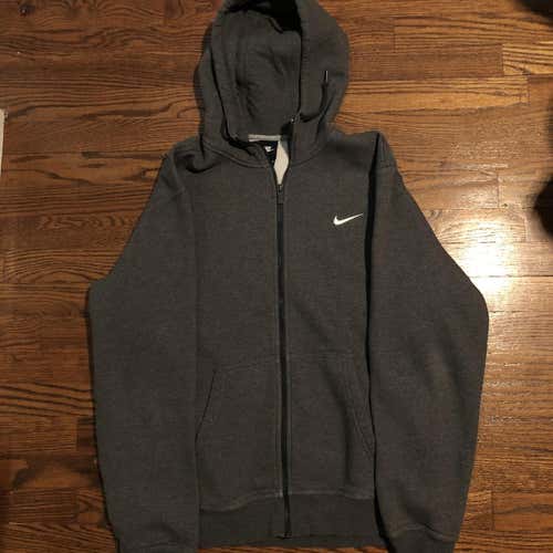 Gray Nike Full zip Hoodie