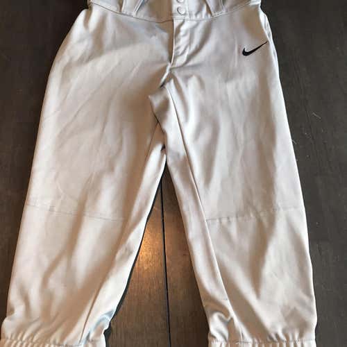 Gray Adult Small Nike Softball Pants