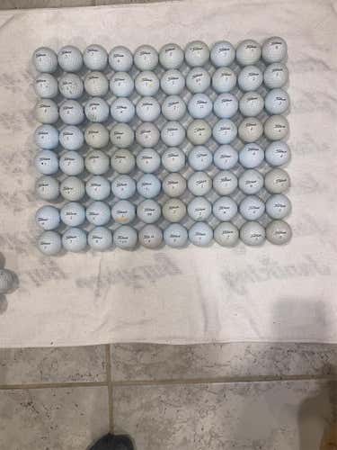 80 Count White Used Titleist Pro V1x Balls