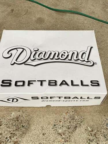 New Diamond Softball 12 Pack (1 Dozen)- Yellow