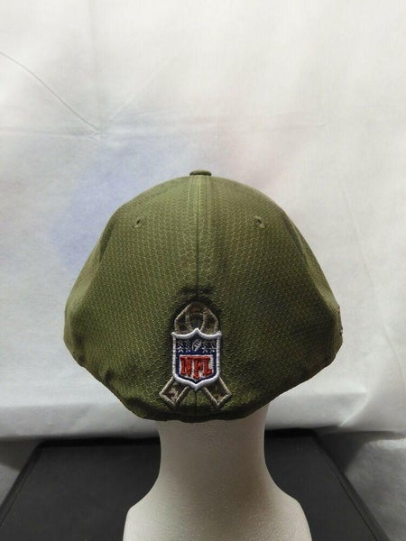 New England Patriots 2019 SALUTE-TO-SERVICE Olive Fitted Hat