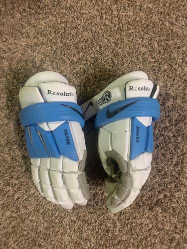 Blue Used Player's Nike Vapor 13" Lacrosse Gloves