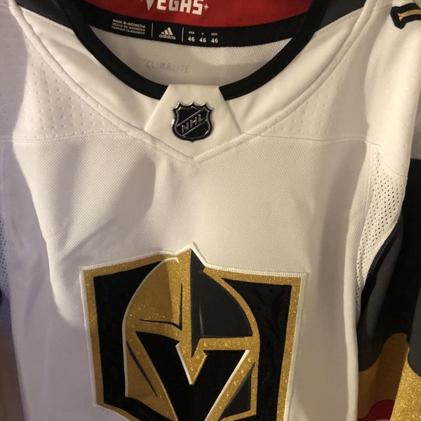 adidas CR4366 Vegas Golden Knight Away Austhentic Jersey - White, Size 46  for sale online