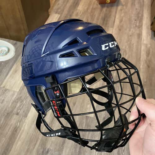 Blue New Medium CCM Vector V08 Pro Stock Helmet