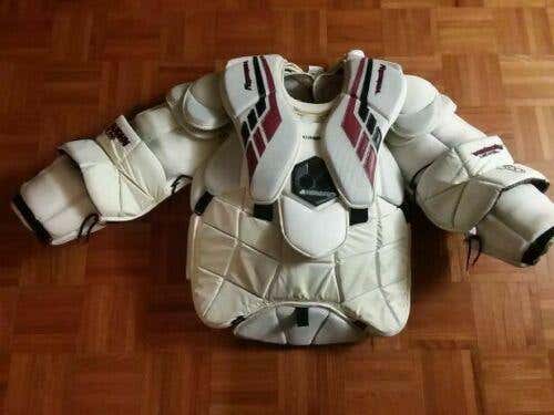 Arizona Coyotes Darcy Kuemper game-worn Vaughn chest+arm protector size XL name on front (2018-2020)