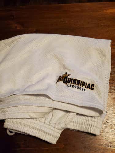 White Quinnipiac Lacrosse Shorts