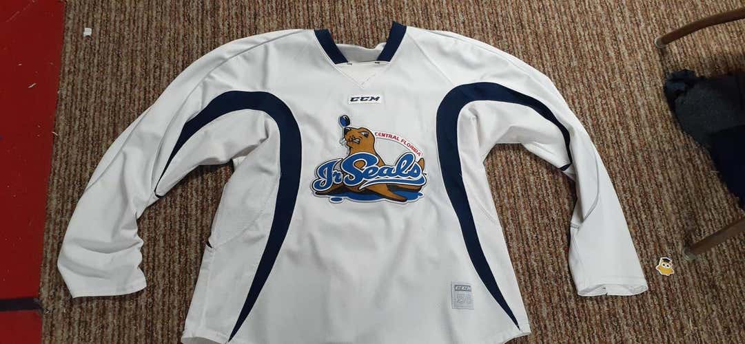 White Size 56 CCM Jersey Pro Stock