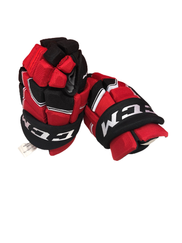 New Jersey Devils CCM HGQL Gloves 13" Pro Stock Red