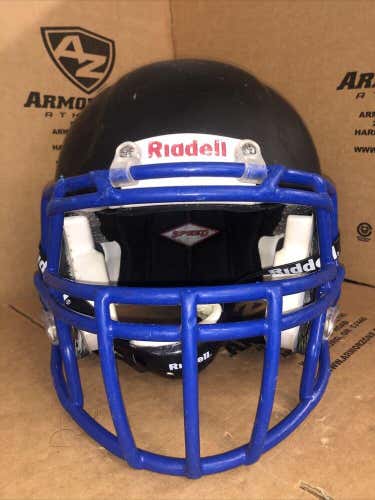 USED RIDDELL ADULT SPEED FOOTBALL HELMET - LARGE - FLAT BLACK