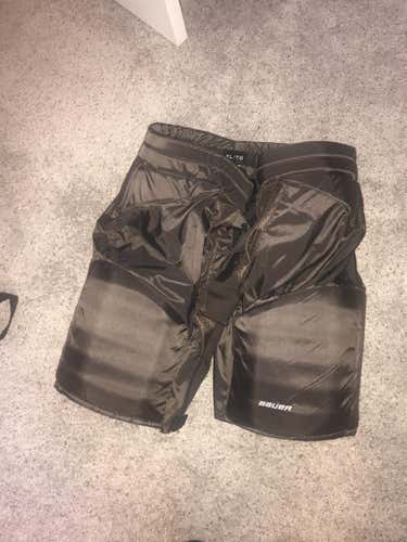 Brown New Senior XL Bauer Hockey Pants Pro Stock lowers
