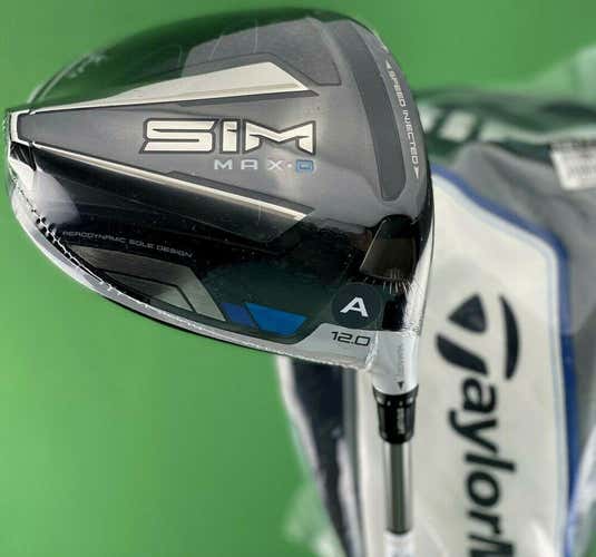 TaylorMade SIM MAX D Draw Driver 12* UST Helium Senior A-Flex + Cover NEW #82512