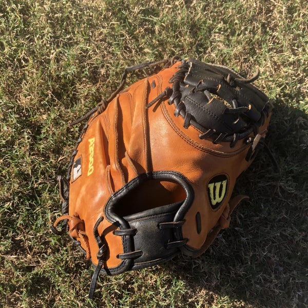 Orange Used Catcher's A2000 32.5" Baseball Glove
