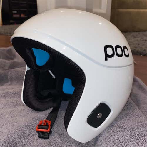 White Men's Large POC Skull orbic X Helmet FIS Legal
