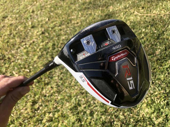 Used Men's TaylorMade Left Hand R15 Driver Stiff Flex 9.5 Loft