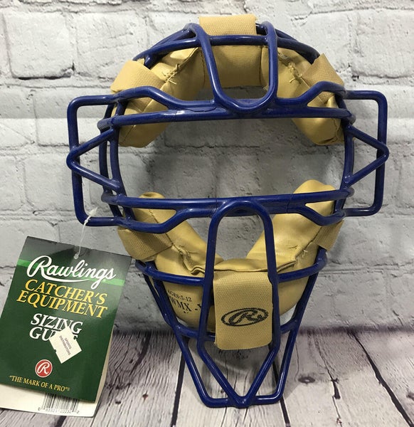 Rawlings Catchers Mask Built-In Throat Protection Ages 5-12 Model PWMX-Y NEW