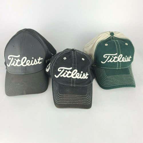 Titleist Golf Hat (Lot 3) Adjustable Fitted M-L FootJoy Pro-V1