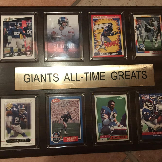 New York Giants All Time Greats Wall Art