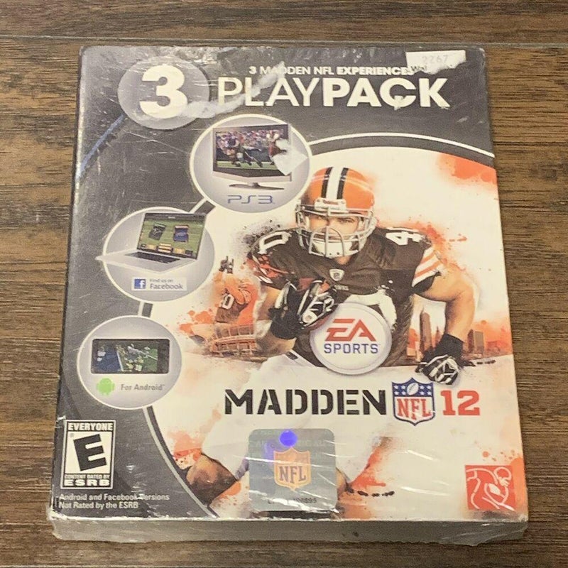 Madden 12 PlayPack 3 Madden NFL Experiences PlayStation 3 PC Android Sealed New