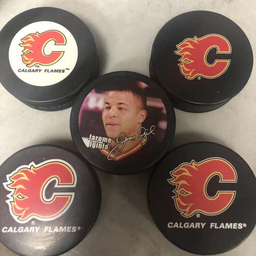 Calgary Flames NHL Puck