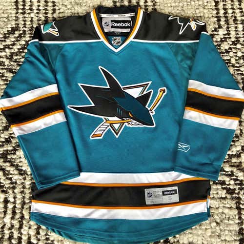 San Jose Sharks Teal Reebok Jersey Senior Small
