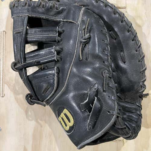 Black High School/College First Base A2000 12.5" Baseball Glove