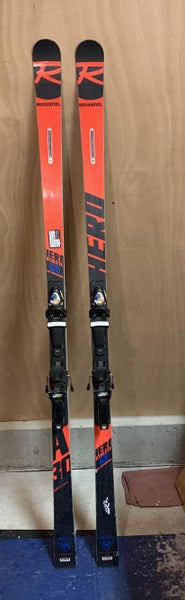 Used Rossignol Racing Hero FIS GS Pro Skis With Bindings Max Din 18
