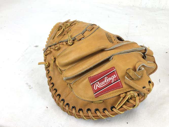 Used Rawlings Rcm 7 Mike Piazza 34" Leather Baseball Catchers Mitt Glove
