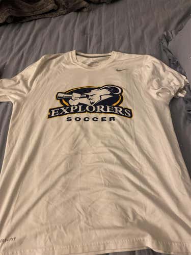 White Adult Large Nike Shirt