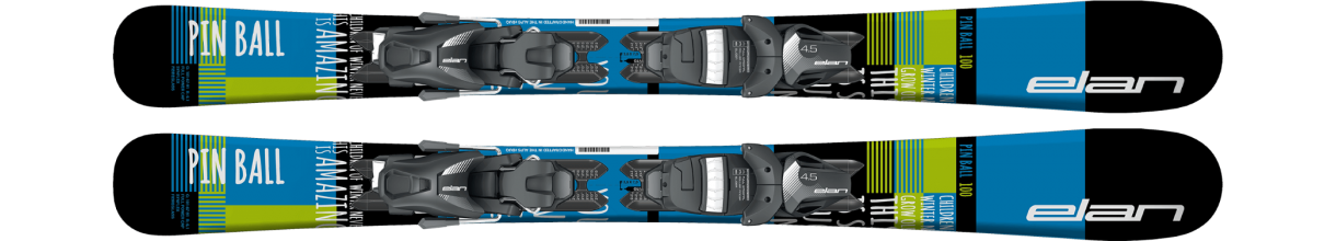 NEW kids Skis Elan 2021 skis 100cm with new size adjsutable bindings set NEW 2021