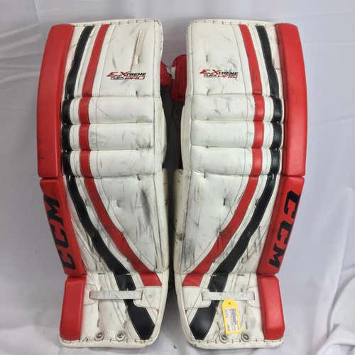 Red Used Senior 34" + 1” CCM Extreme Flex Pro Goalie Leg Pads