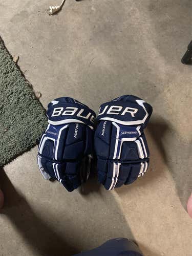 Blue Senior Bauer Supreme Matrix 13"  Gloves