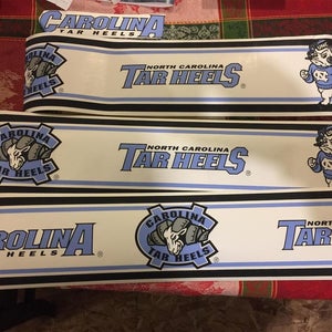 1 New ROLL OF NORTH CAROLINA TAR HEEL WALL PAPER BOARDER