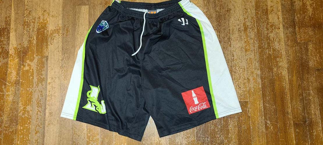 New York Lizards Game Used Black Men's Adult XL Warrior Shorts MLL