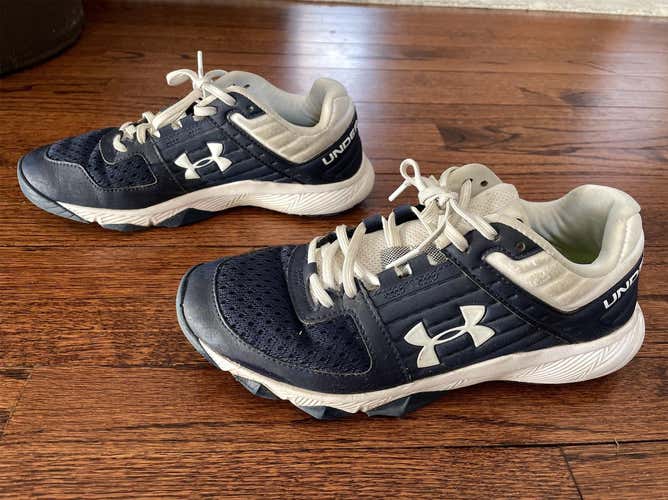 UNDER ARMOUR Yard Turf Shoes (Baseball)-- Sz. 7.5 Navy