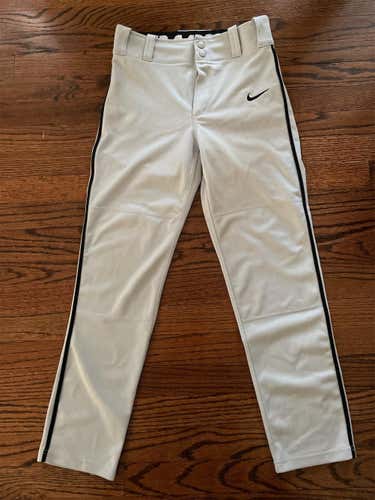 Baseball Pants NIKE Youth Large NWOT Gray with Black Piping