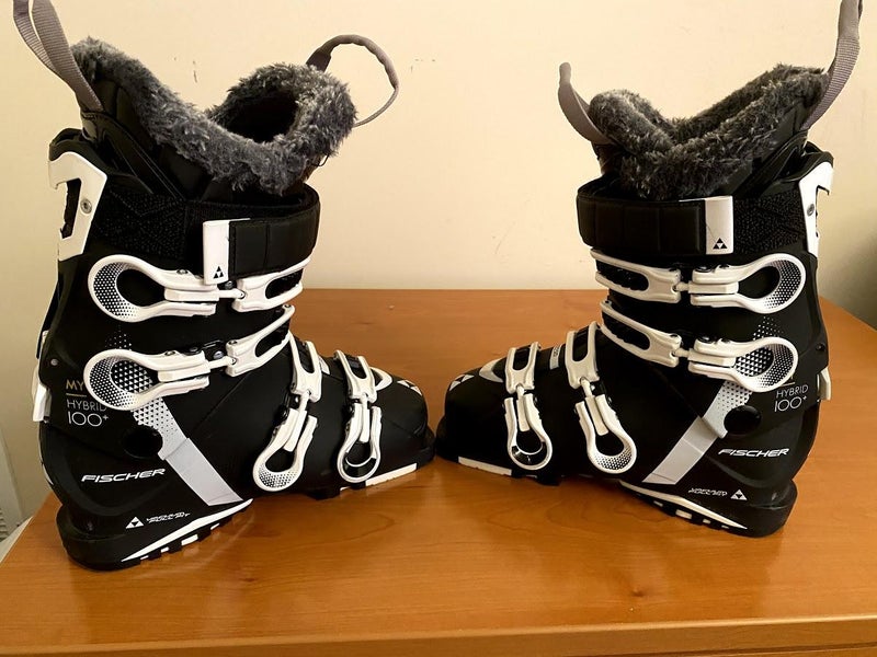 Free Shipping in US, Womens, Fischer My Hybrid 100+ Vacuum Full Fit Ski Boots Medium Flex Size 25.5