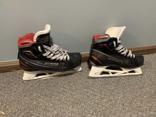 Used Senior Bauer vapor x900 Hockey Goalie Skates Regular Width Size 10