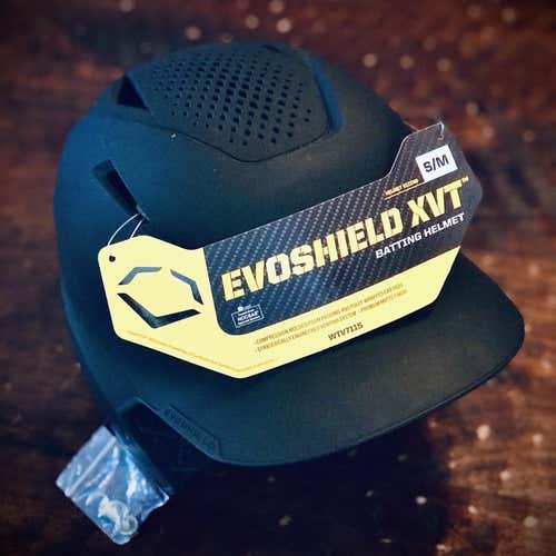 Black New Small / Medium EvoShield XVT Batting Helmet