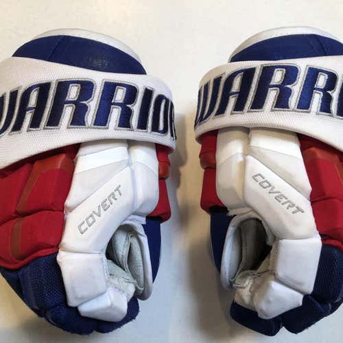 Pro Stock NY Rangers Warrior Covert QRE Hockey Gloves