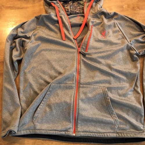 Browning Hooded Sweatshirt Brown Size 2xl