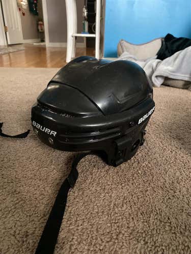 Black Used Medium Bauer Helmet