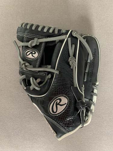 Black High School/College Infield Heart of the Hide 11.5" Baseball Glove
