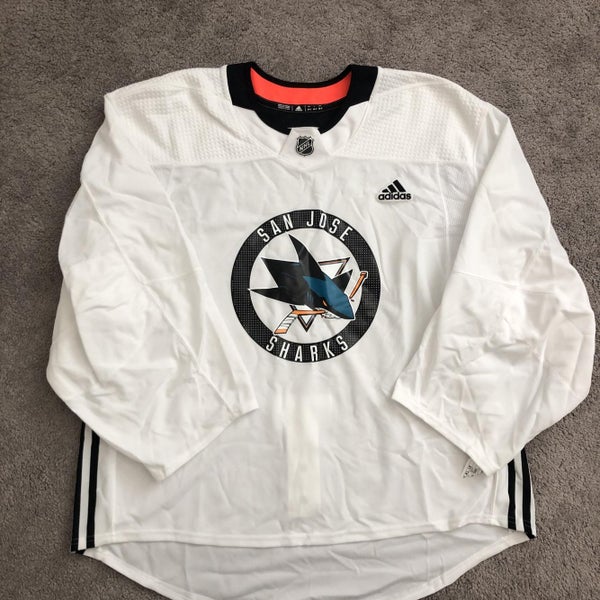 White Adult Goalie Cut Adidas Pro Stock Jersey - 58G