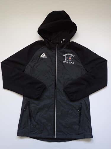 Don Mills Flyers GTHL Ice Hockey Player Coach Rink Jacket Mens ADIDAS