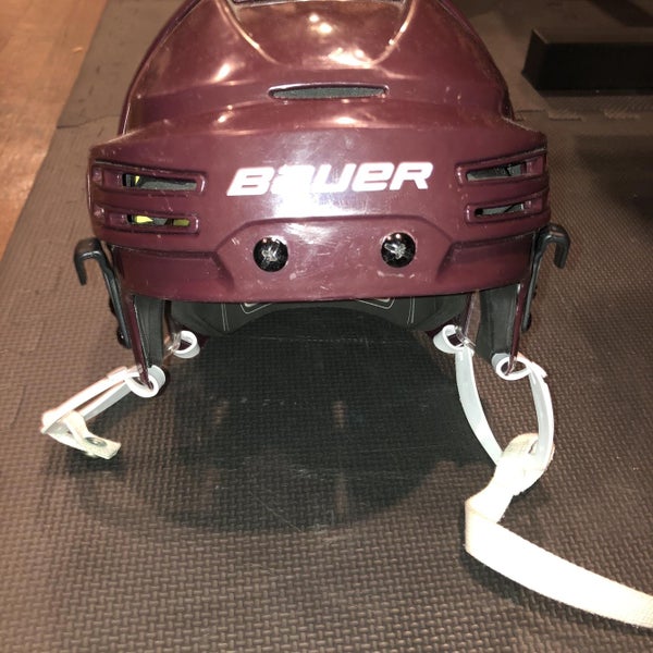 Burgundy Used Medium Bauer Re-Akt 75 Helmet