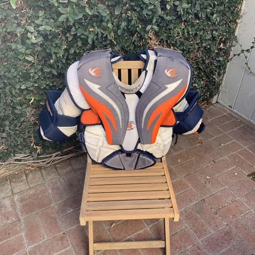 Senior Large Vaughn V4 7600 Pro Stock Goalie Chest Protector
