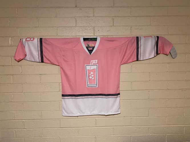 Pink Whitney Custom Hockey Jersey #18 Sz XL